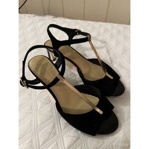 women's shoes, suede, black, size 6